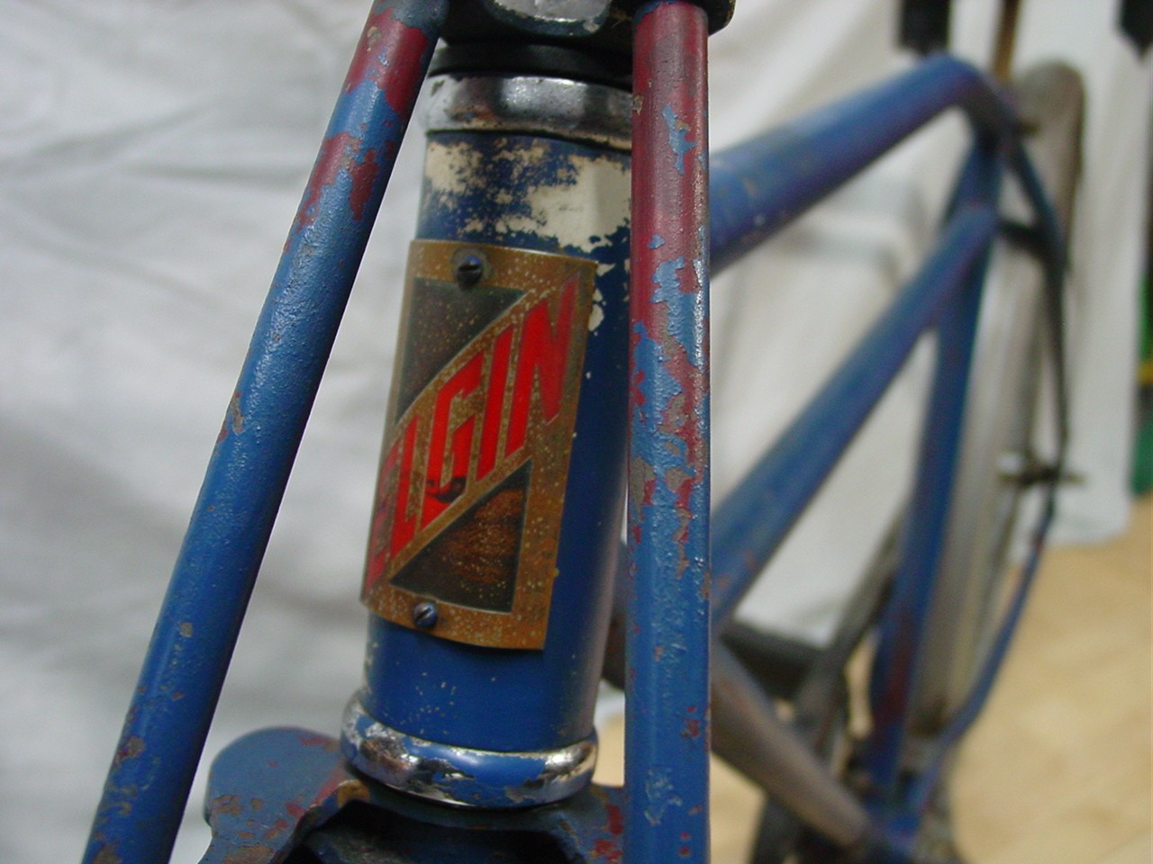 Antique 20's original ELGIN BICYCLE 28" metal clad rims vintage bike project NR