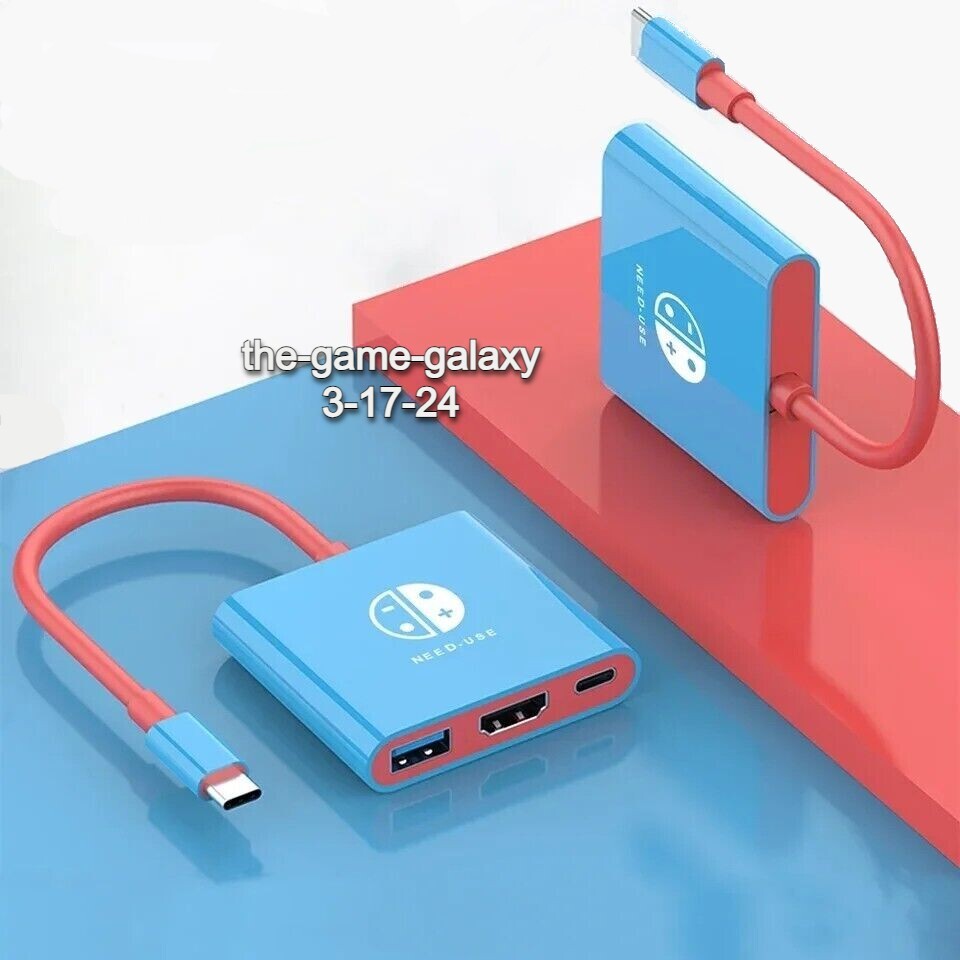 Nintendo Switch Dock HDMI TV Docking Station OLED Replacement Adapter USB 3.0