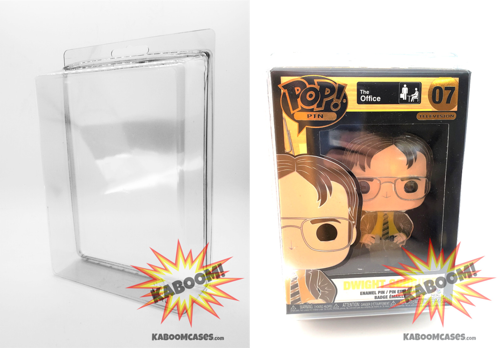 Protective Display plastic clamshell cases for Funko POP Pin Premium Enamel Pin
