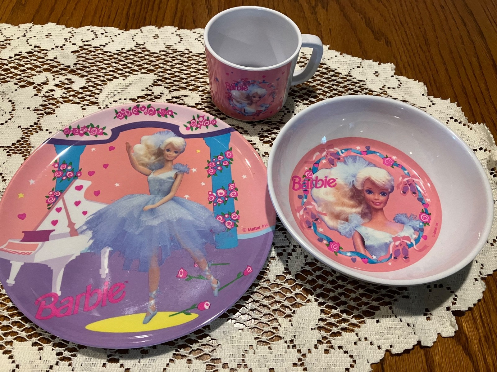 Zak Designs 1991 Barbie Dinnerware Set