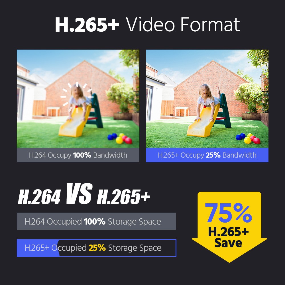 ANNKE HD 8CH 4K NVR POE IP Network 8MP Video Recorder for Security Camera System