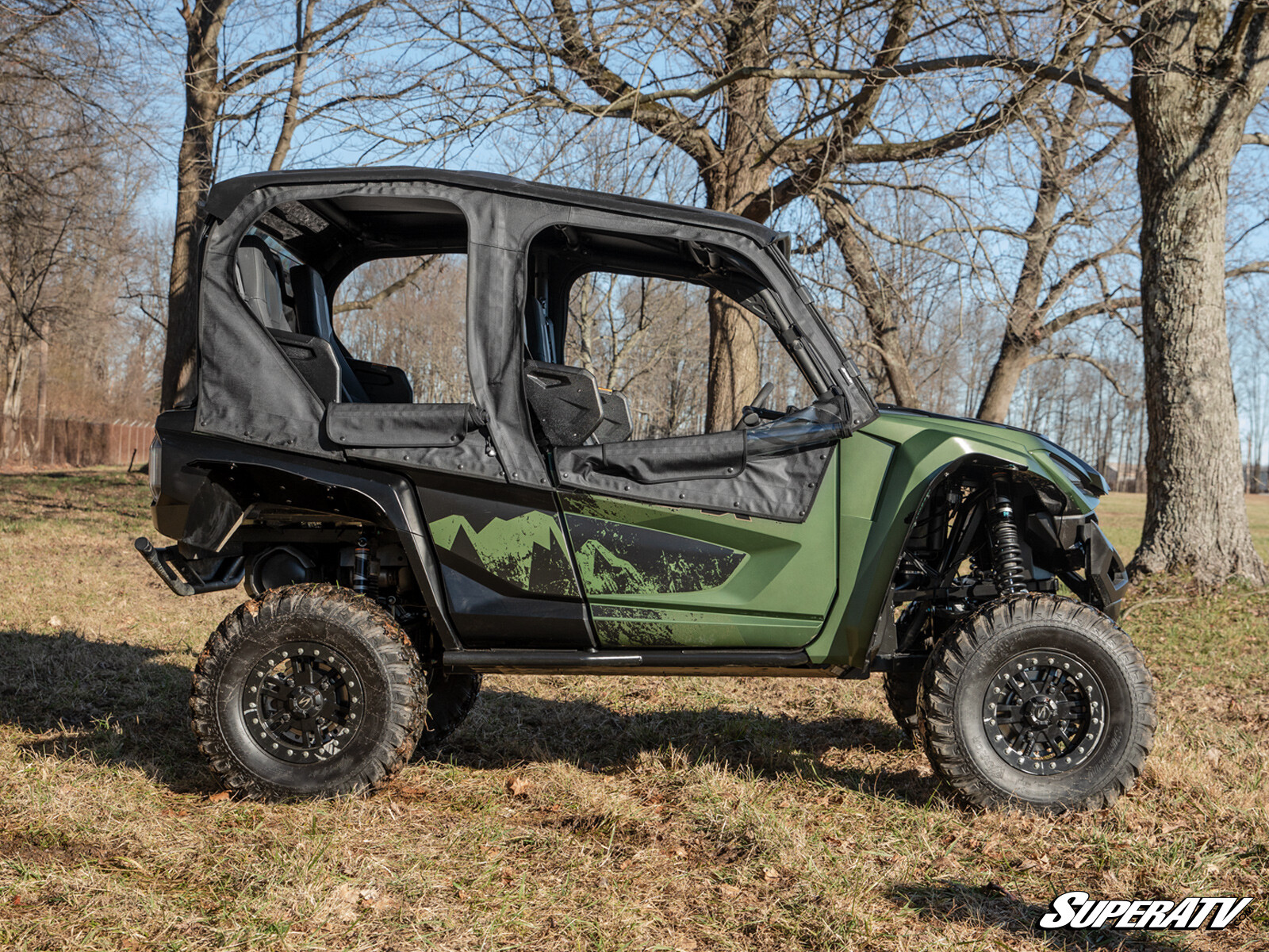 SuperATV Soft Cab Enclosure Doors for Yamaha Wolverine RMAX 4 (2021+)
