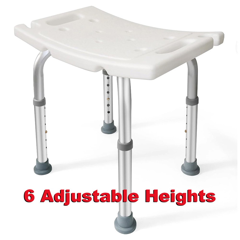 Shower Chair for Inside Shower 350lb Shower Seat Height Adjustable Shower Stool