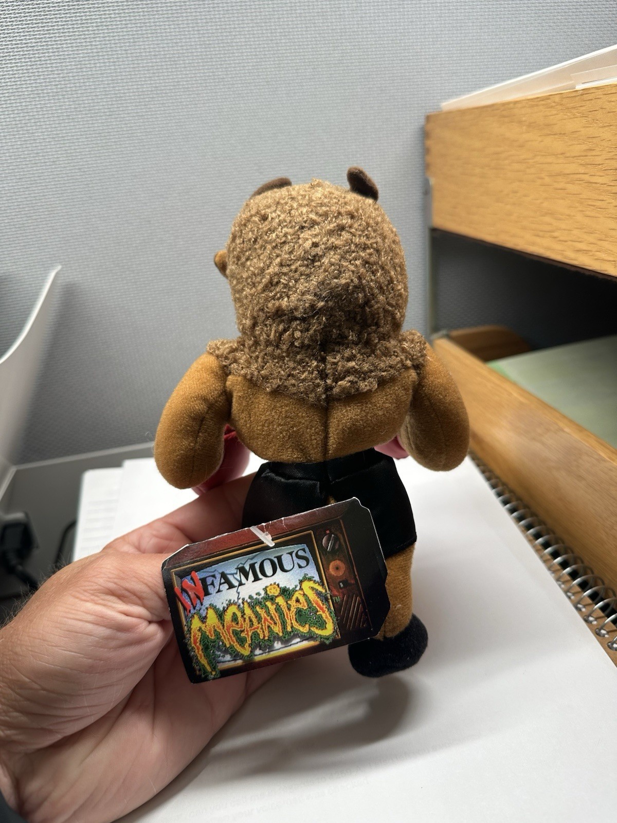 1997 InFamous Meanies Mike Tyson Bison Stuffed Toy w/ Original Tag Idea Factory