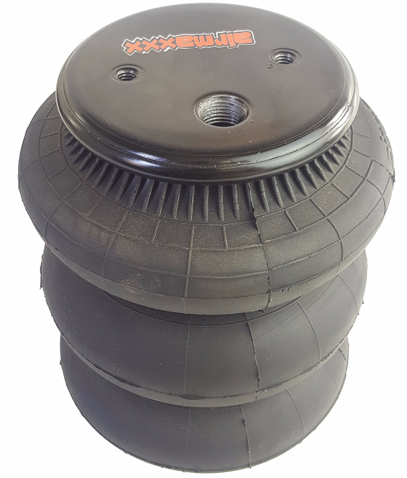 airmaxxx 2 triple bellow 2600 bags 1/2"npt port ride air springs suspension