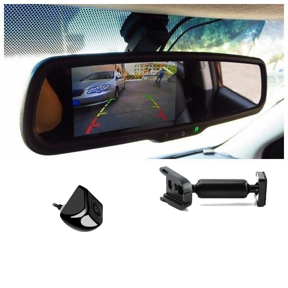 4.3'' Rear View Mirror Monitor OEM Bracket Reversing Backup Camera For Ford Jeep