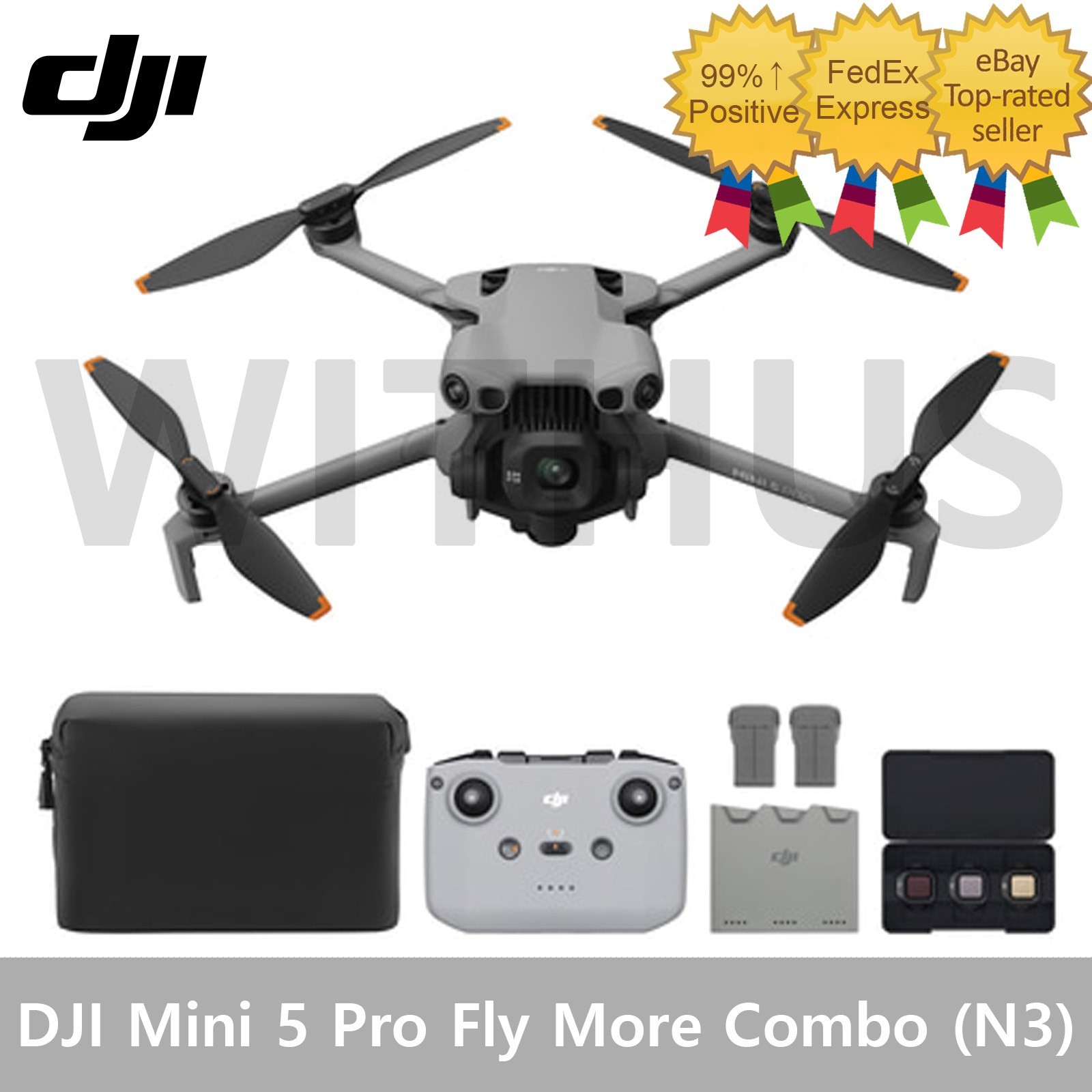 DJI Mini 5 Pro Fly More Combo (DJI N3) Drone (3 Batteries) No Tariffs In US =