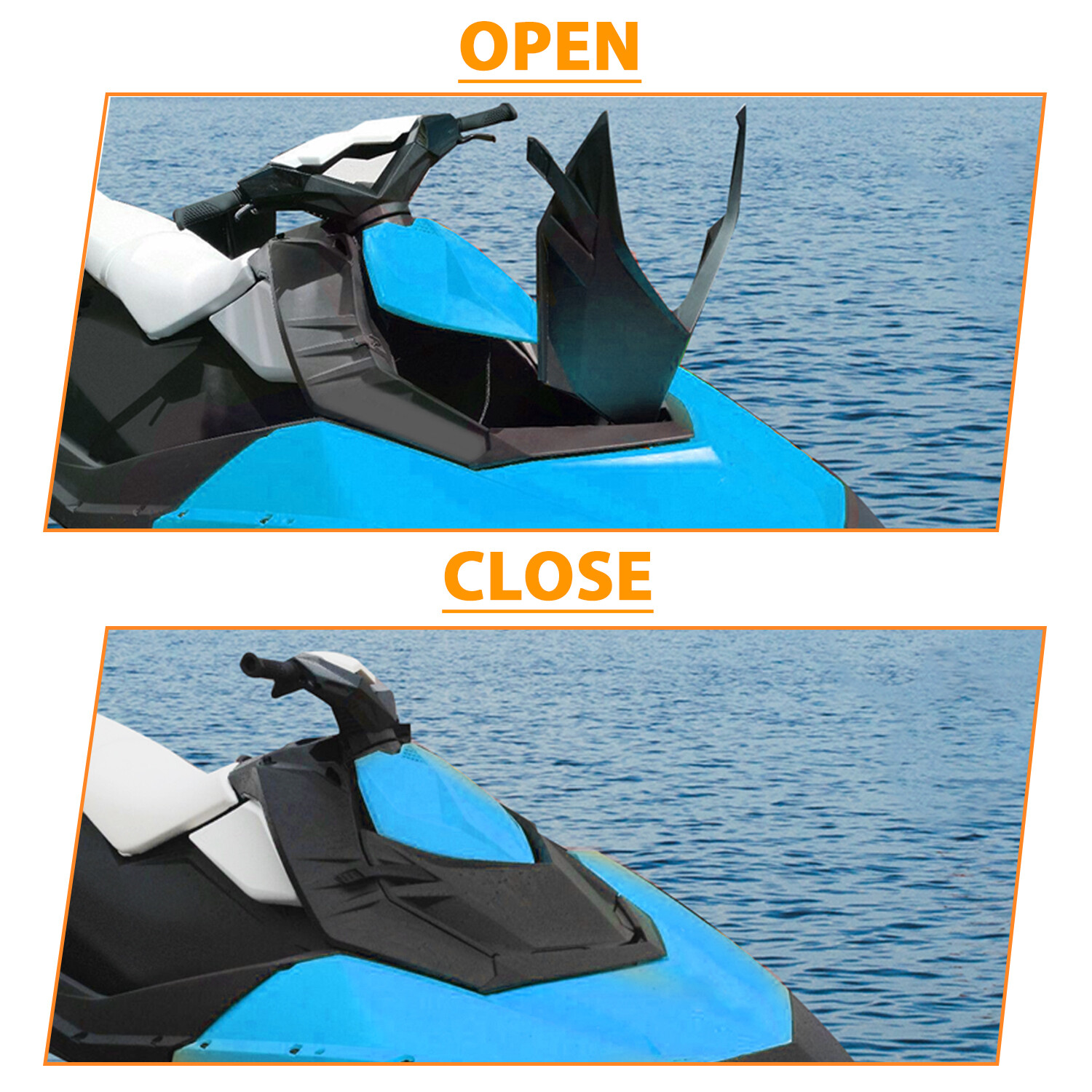 Front Deflector Lid Upper Storage Cargo Bin Cover For Sea-Doo 14-22 #295100870