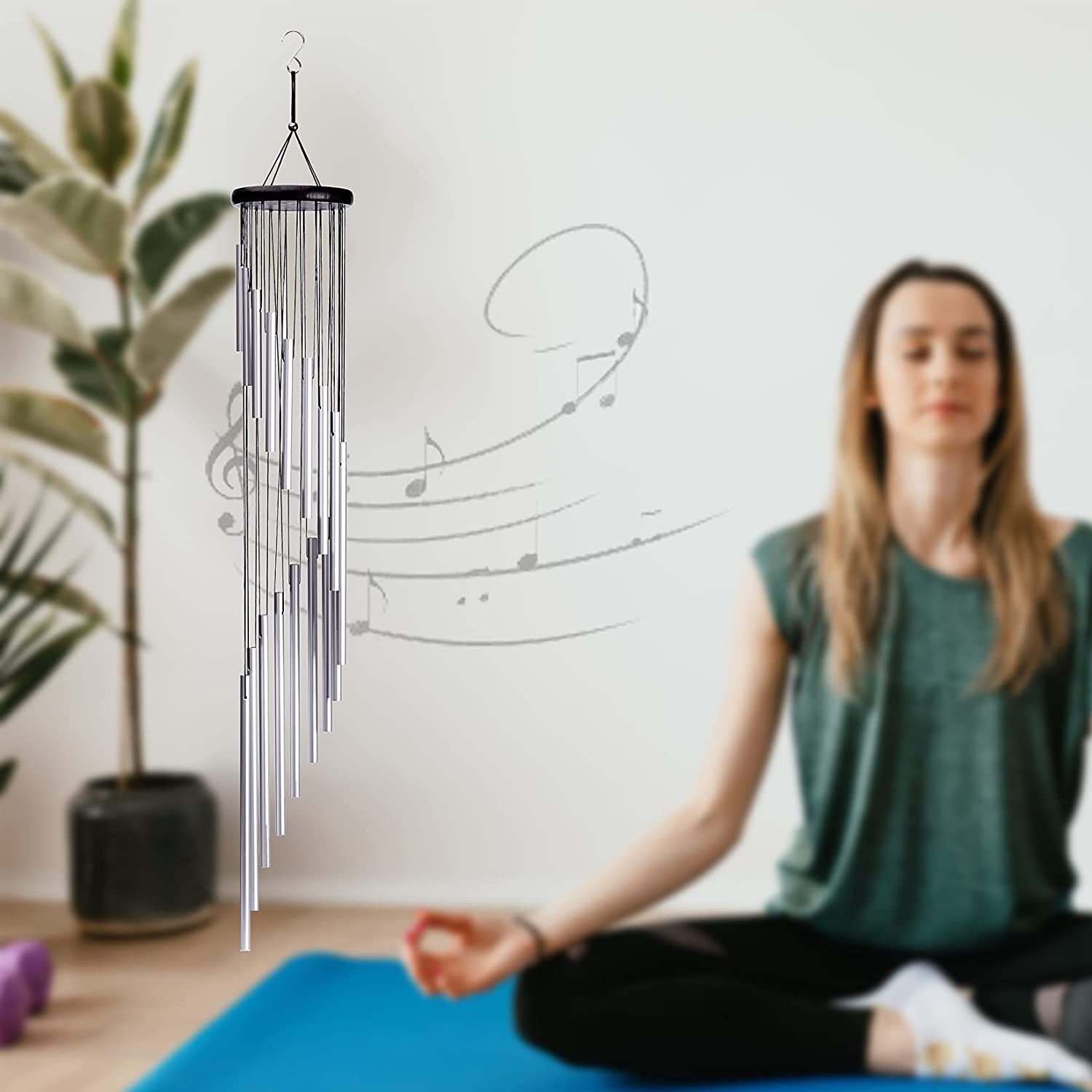 Large 18 Tubes Windchime Chapel Bells Wind Chimes Outdoor Garden Home Decor Gift