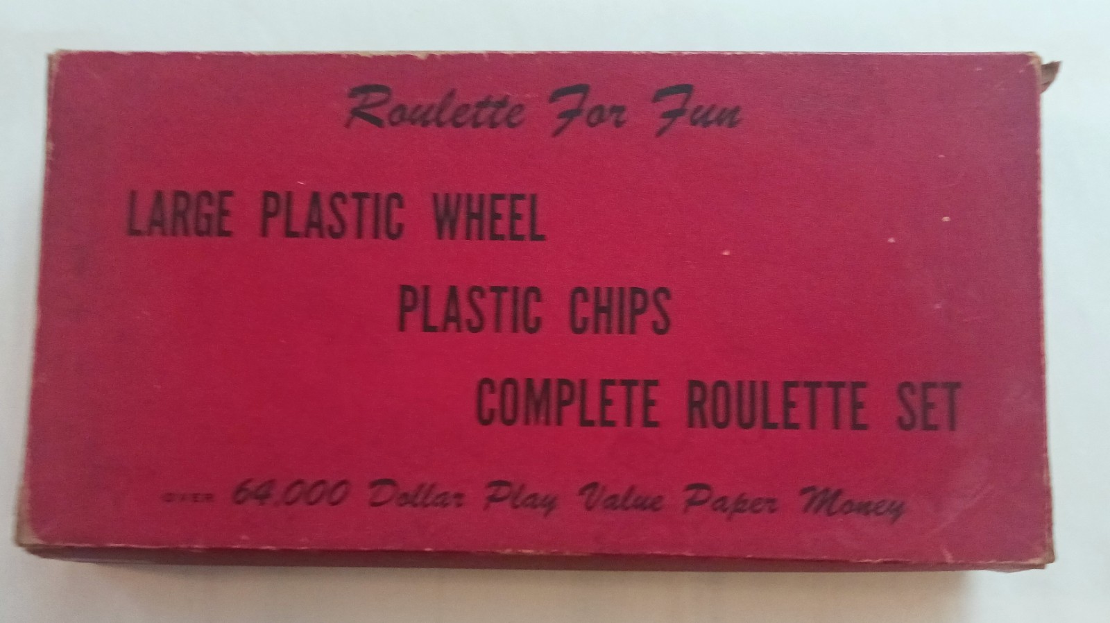 Vintage Roulette For Fun Made in Japan Game Drueke Wheel Ball Chips Money
