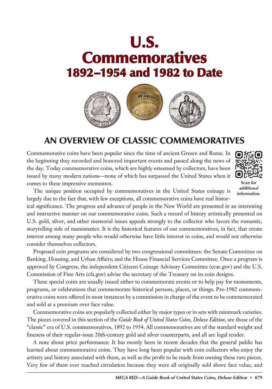 Mega Red Guide Book of U.S. Coins Deluxe 10th Edition Hardcover