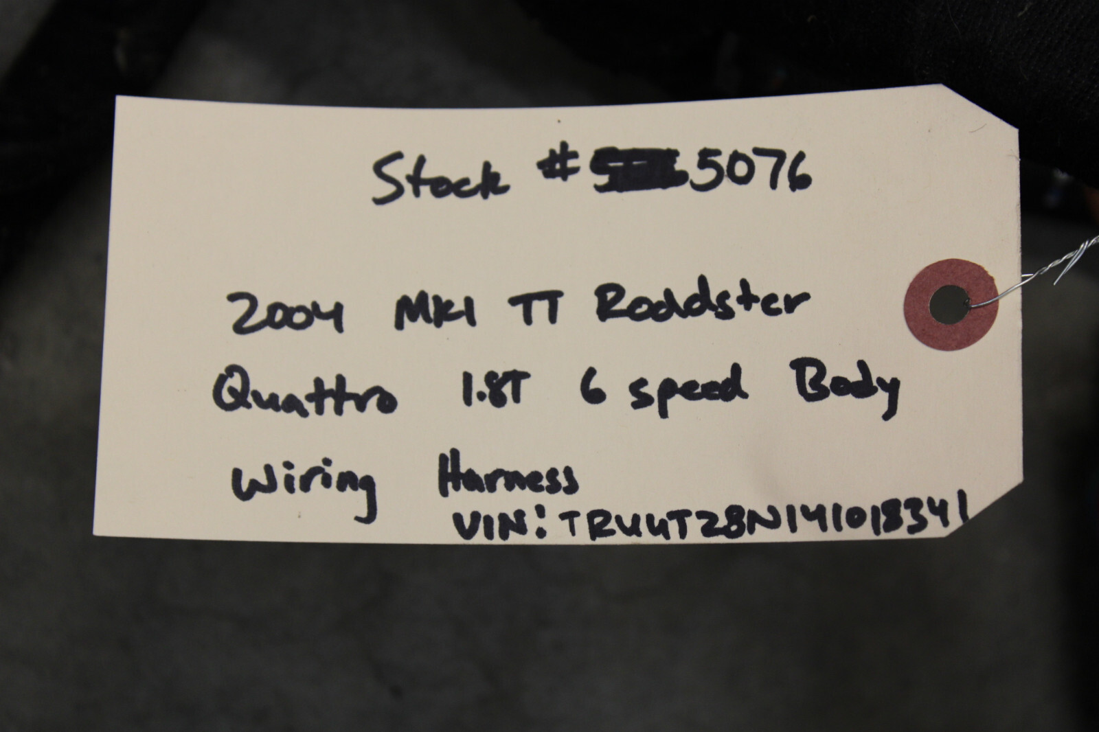 MK1 Audi TT 1.8T 225hp Body Wiring Harness Chassis Loom Genuine Oem 2004