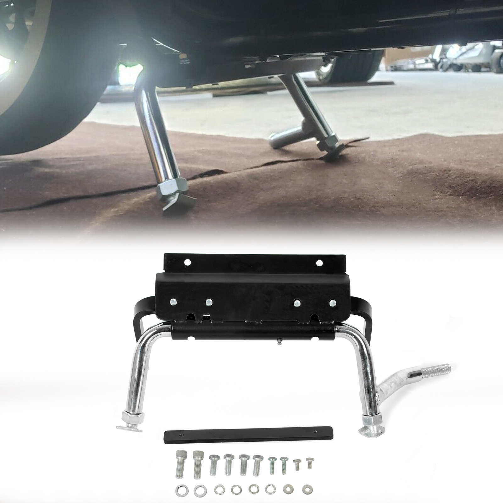 Motorcycle Adjustable Center Stand For Harley Touring Road Glide Road King 99-08