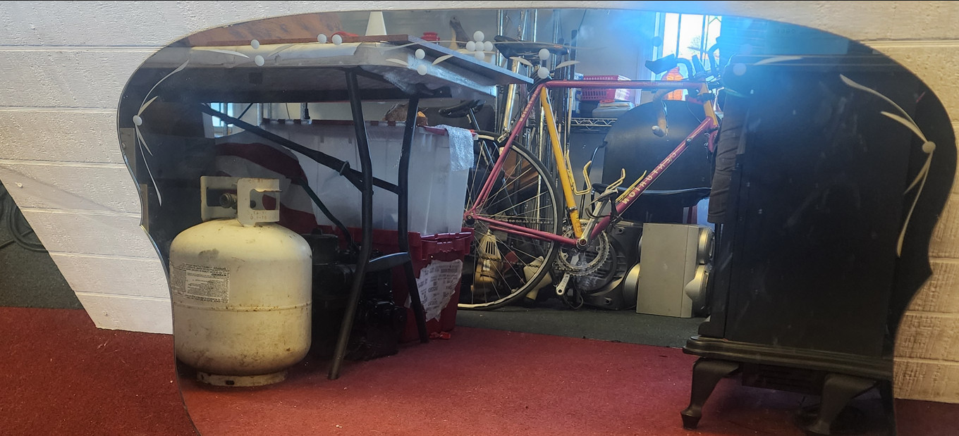 Vintage/Antique vanity large mirror 41x28 inches by carolina mirrow co