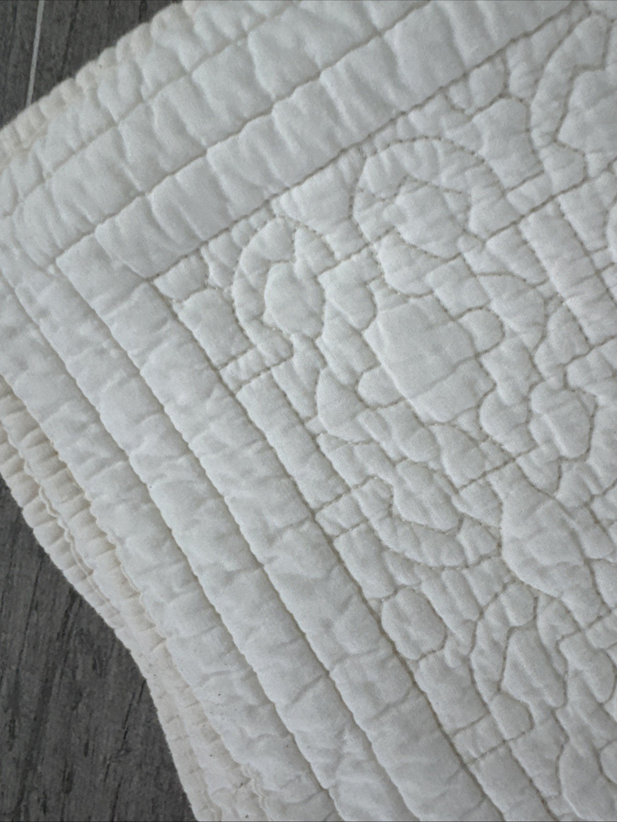 Restoration Hardware Cotton Coverlet Ivory Queen Size