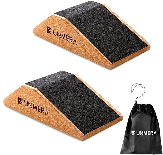 UNMERA Squat Wedge Block 2 Piece Non-Slip Professional Heel Elevation Ramp NEW