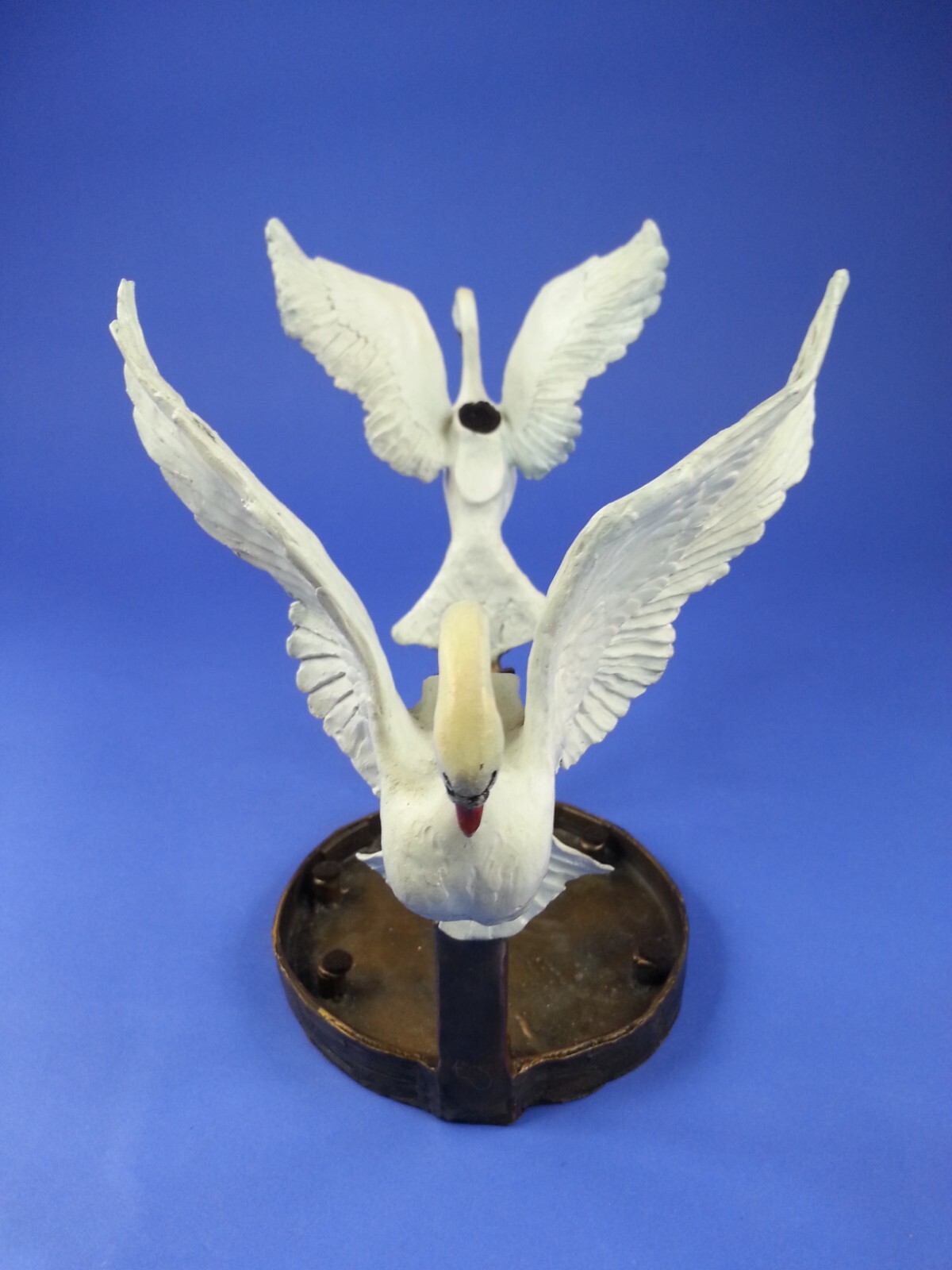 Vintage Art Castings Of Montana Bronze Ron Herron Swan Stand