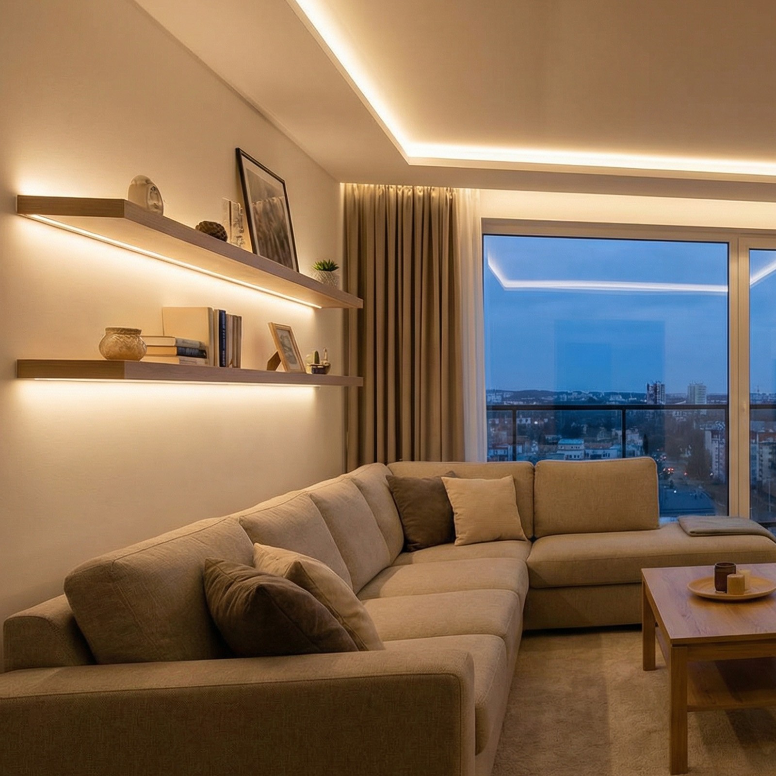 VEVOR 6-Pack 3.3 ft/1M U Shape LED Aluminum Channel Milky Cover for LED Strip