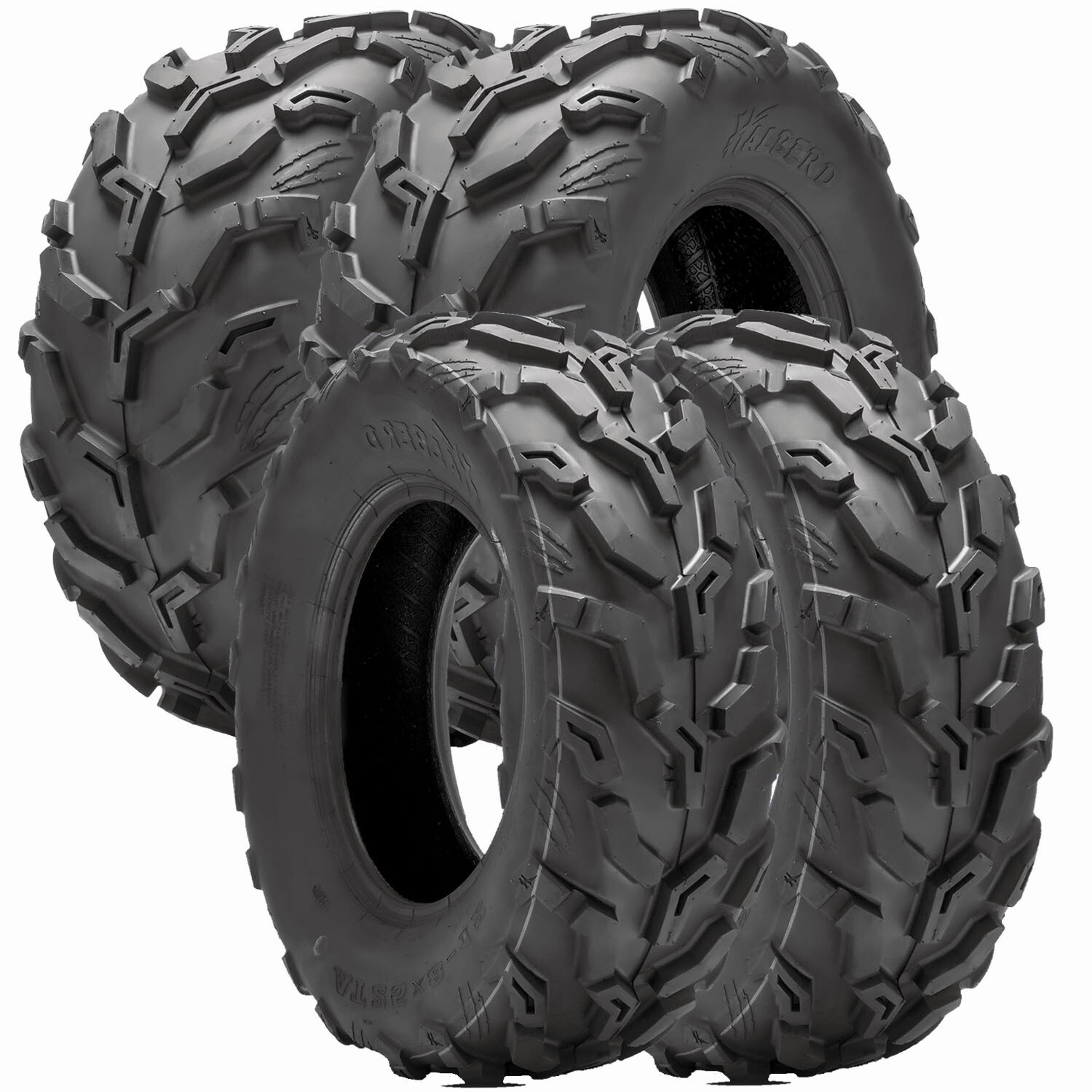 Full Set 4 25x8-12 25x10-12 ATV Tires 6Ply Mud UTV Eco-Friendly Replacement Tire