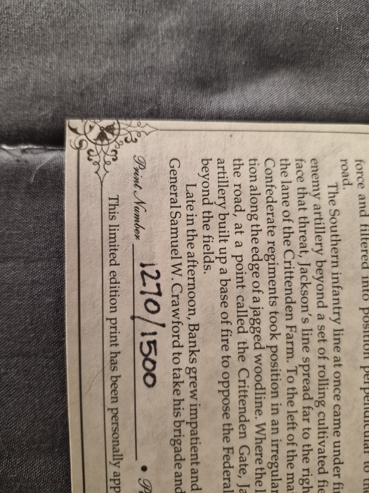 Don Troiani “Jackson Is With You!” Signed Limited Edition Print 1270/1500 COA