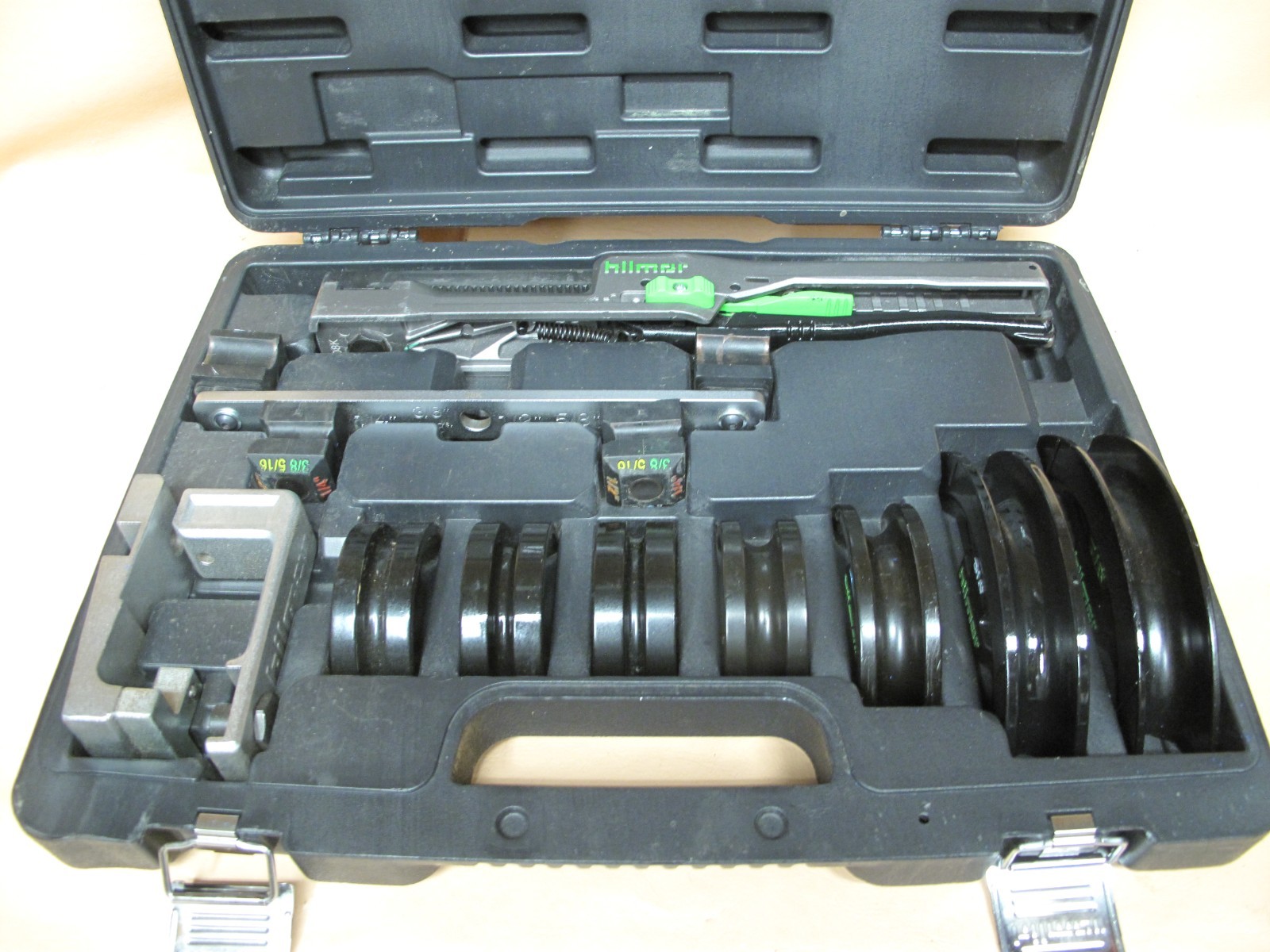 Hilmor compact bender kit w/ reverse bedding attachment for copper