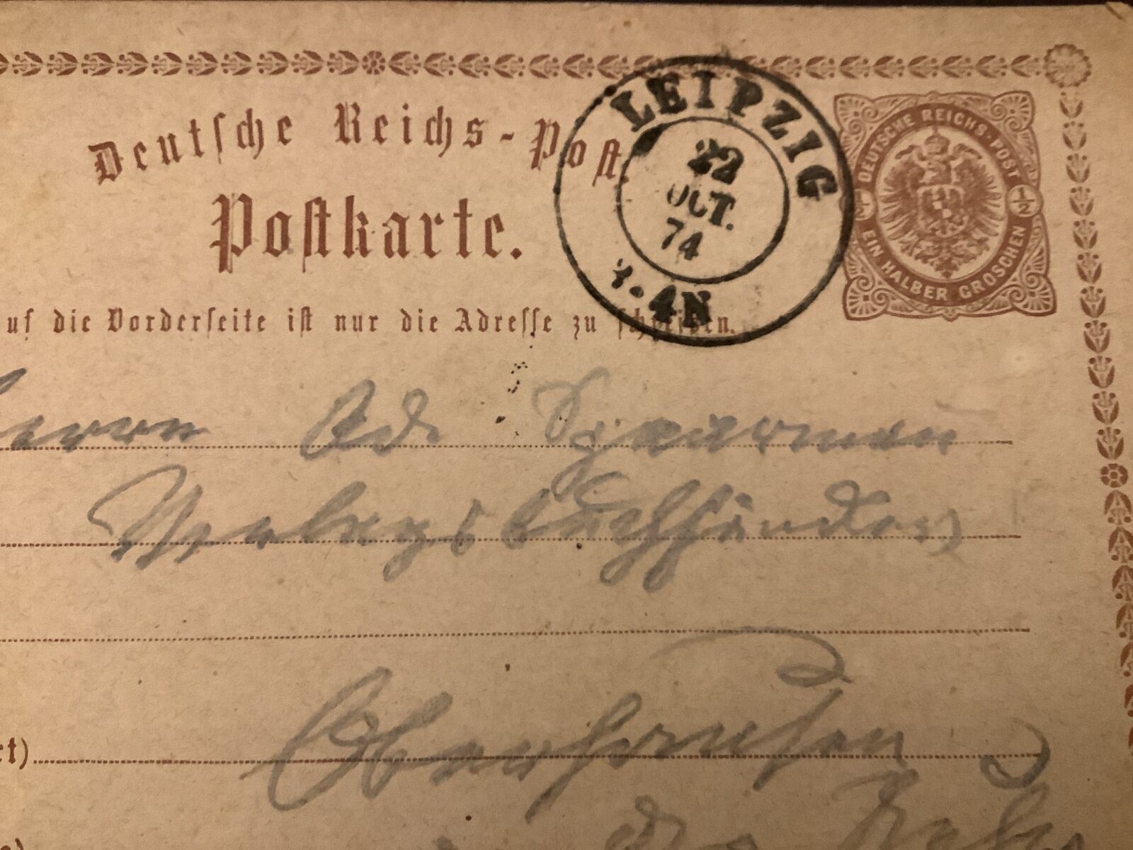 Germany Leipzig Stamps Postcard R40906