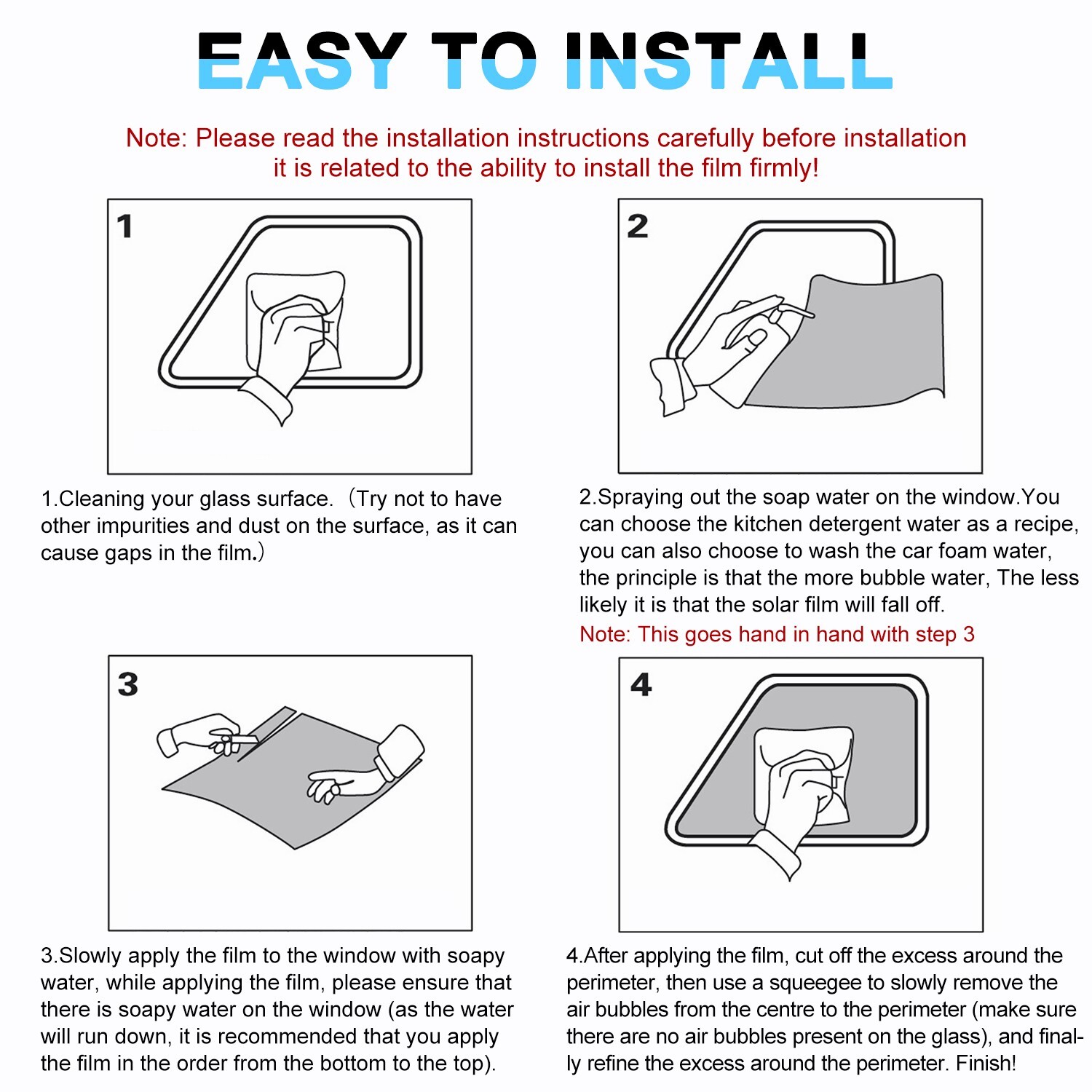 Uncut Roll Window Tint Film 15% VLT UV Block For Car Home Office Glass 20" x10ft