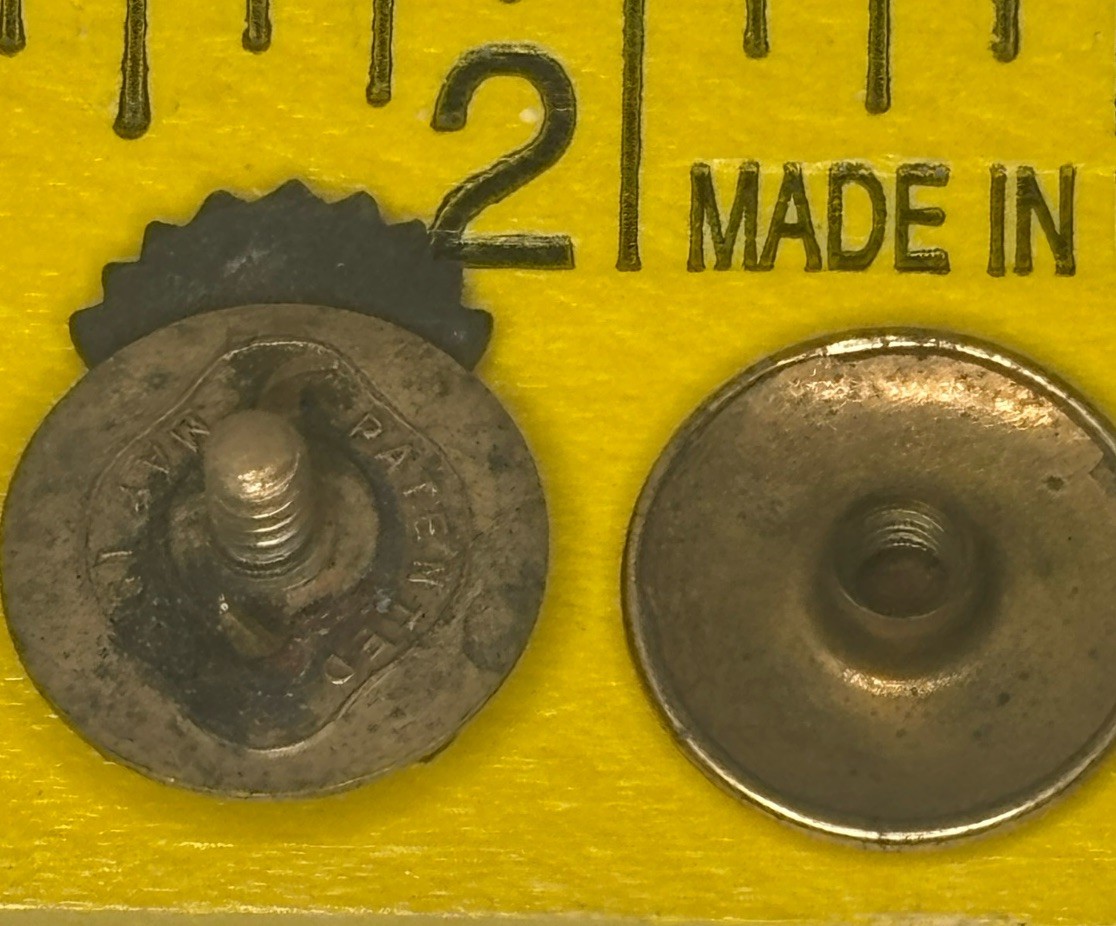 Vintage Improved Order Of Red Men Native American Enamel Lapel Pin Pat 1908 Tote