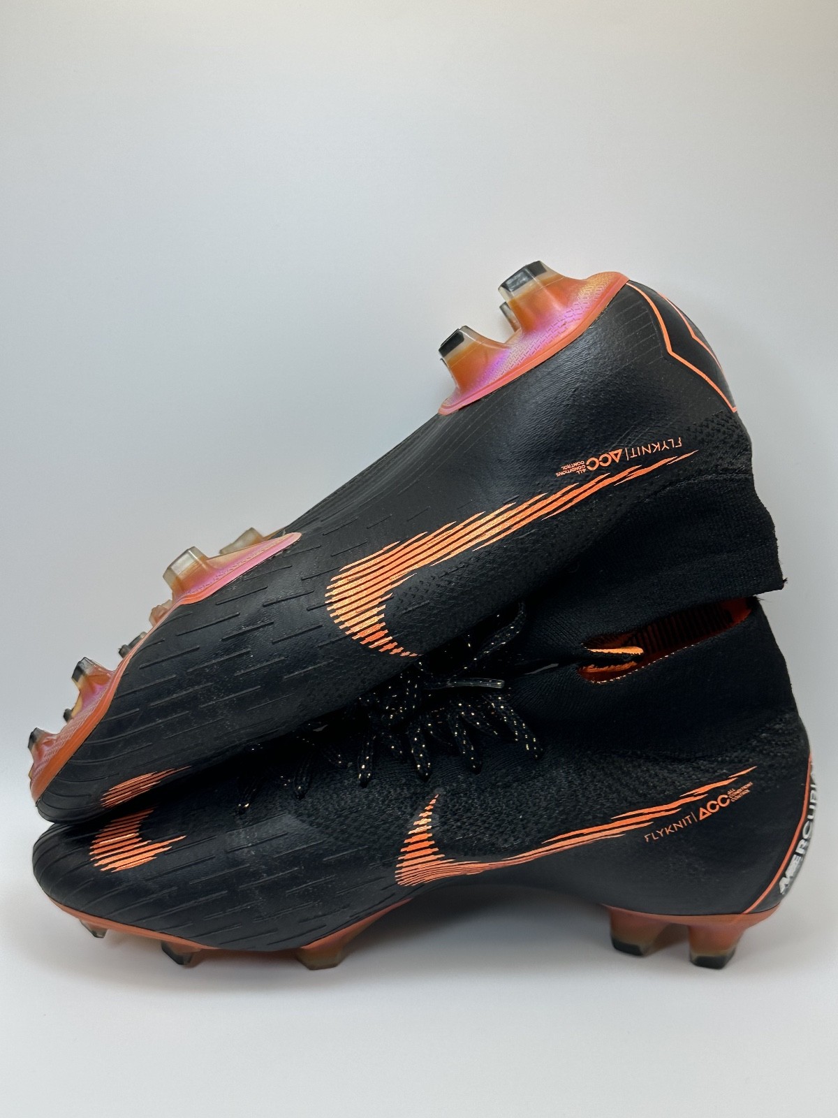 Nike Mercurial Superfly 360 VI FG ACC US 7.5 Black Orange Soccer Cleats Premium