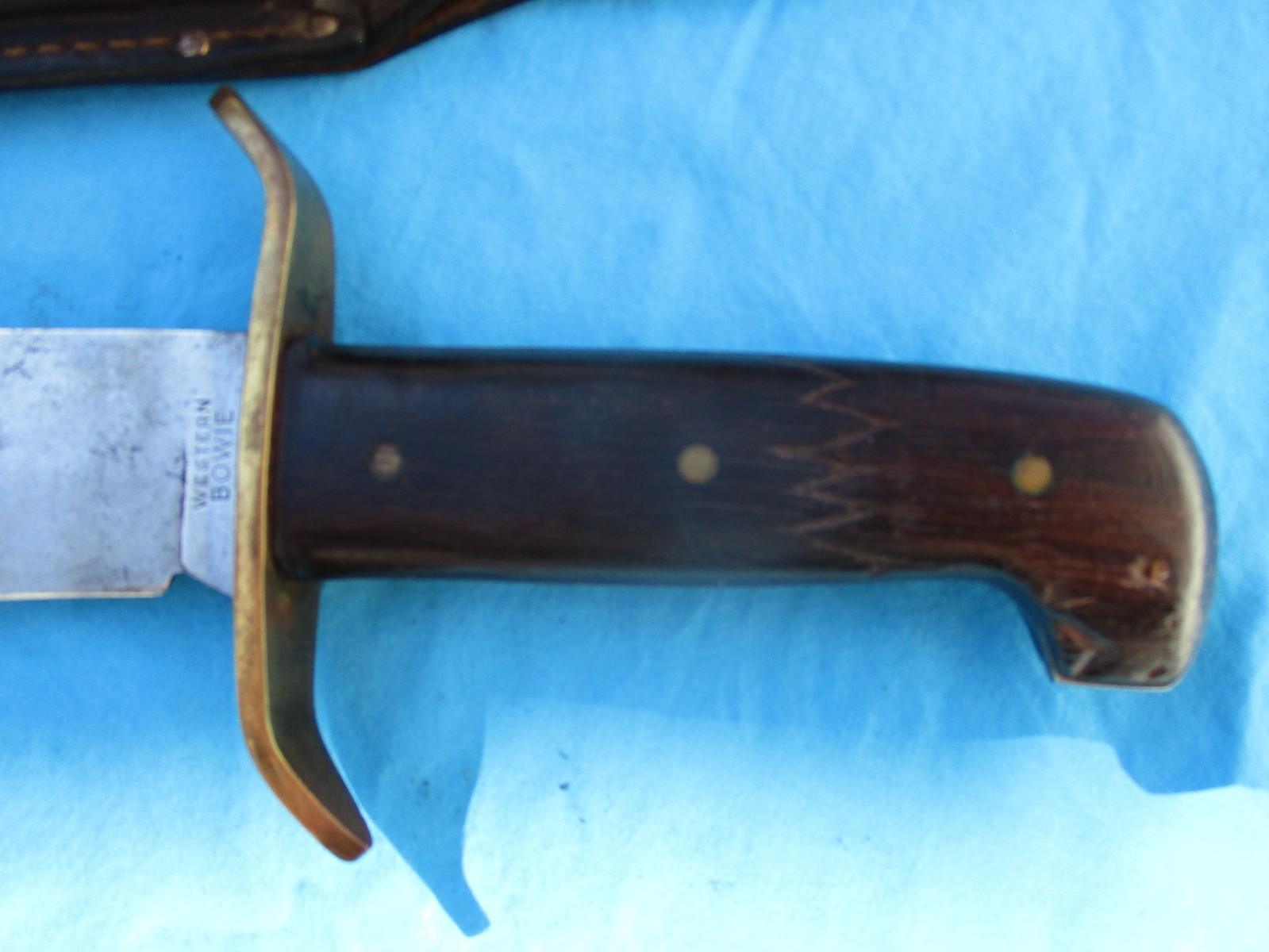 Vintage Western Bowie Knife 1960s Vietnam Era Old Used (Not Marked W49)