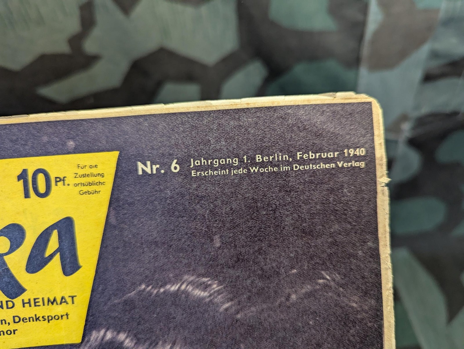 Vintage WWII German Erika Magazine February 1940 (Nr. 6) 1940s Soldiers Front