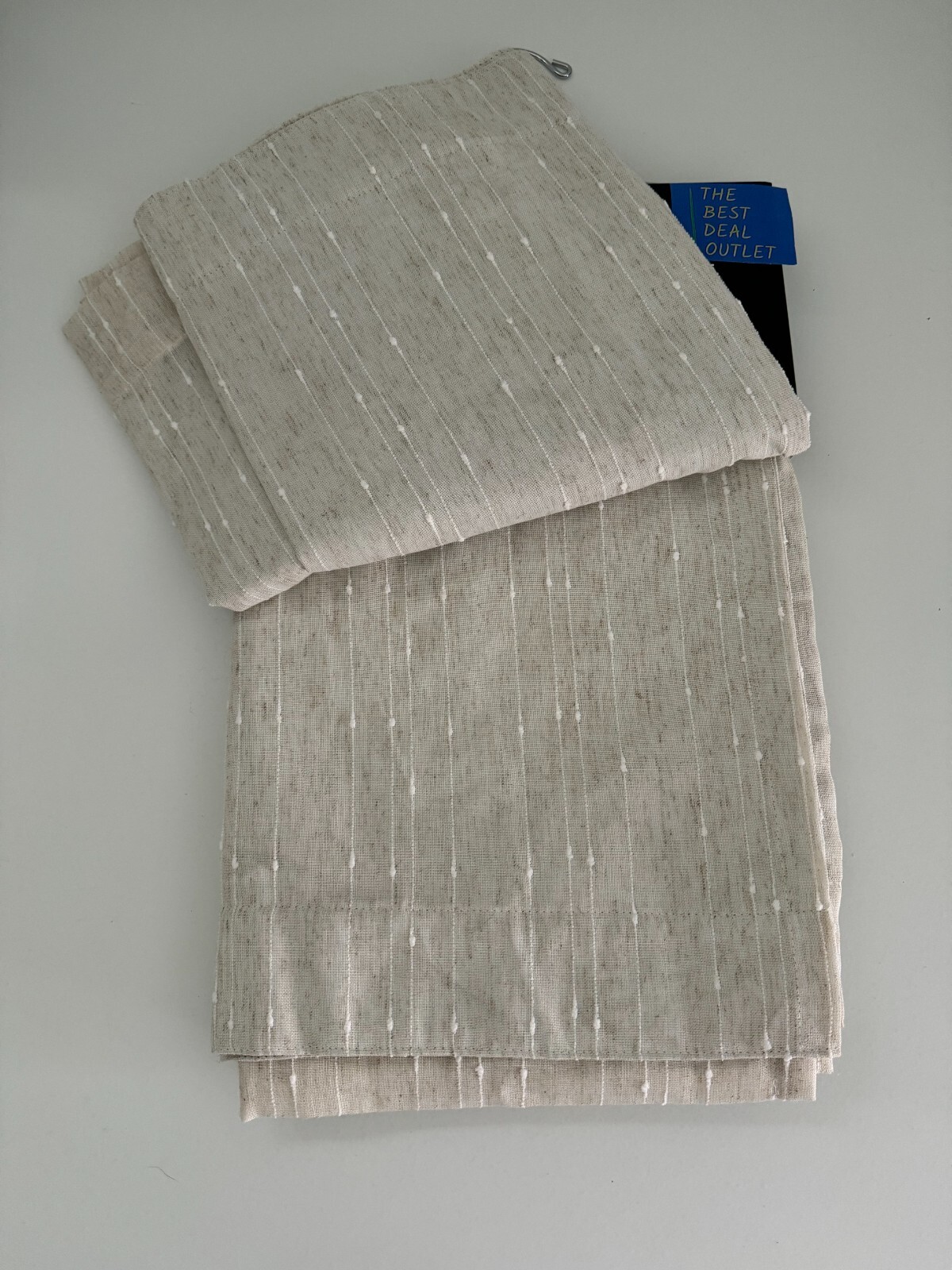 Ralph Lauren Window Curtains 2 Panels Blackout 54 x 96 Linen Blend Fully Lined