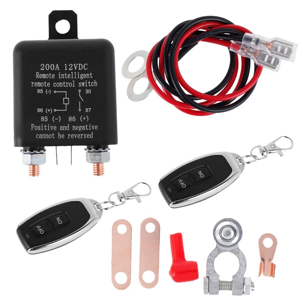 Car Battery Disconnect Switch Remote Control Power Kill Master Isolator Cut Off