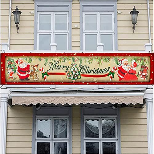 Vintage Christmas Decorations Outdoor Yard Sign Vintage Merry Christmas Banner