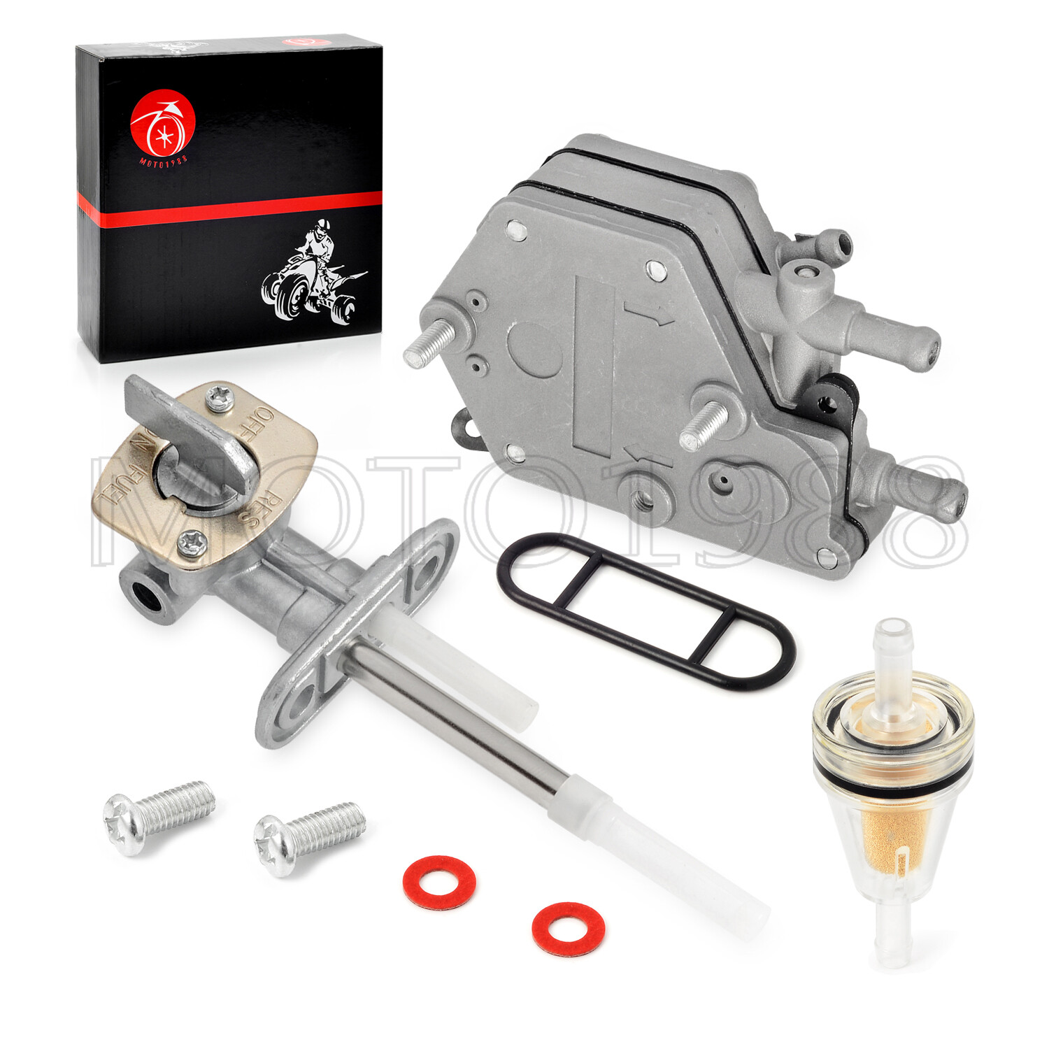 Fuel Valve Petcock and Fuel Pump For Polaris Outlaw 500 Predator 500 2003 - 2007