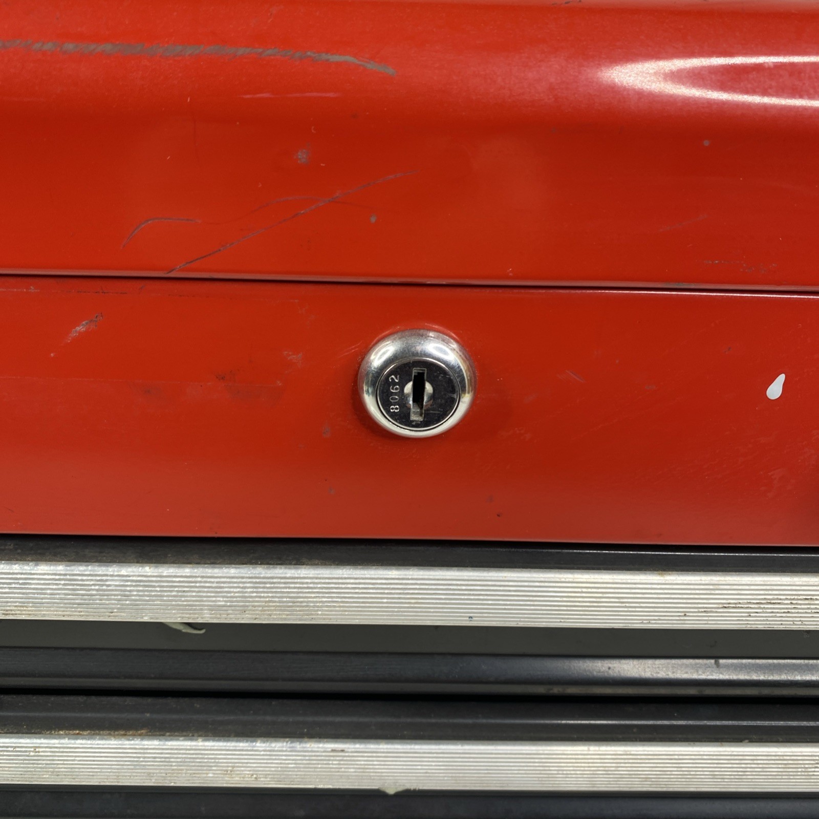 Vintage Sears Craftsman 4 Drawer Tool Box Toolbox Lockable No keys 26"x15.5"x12