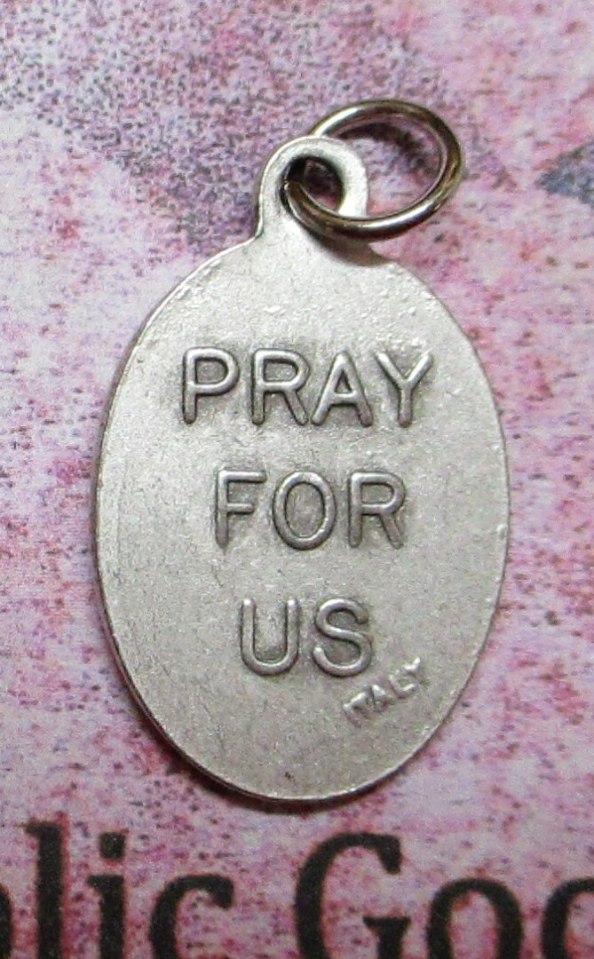 Saint St. Gabriel - Pray for Us - Oxidized Italian 1 inch Medal 1086-445