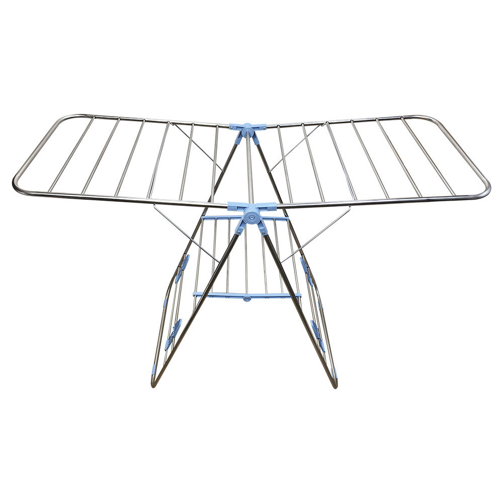 Indoor And Outdoor Folding Collapsible Clothes Drying Rack For Laundry Hanging