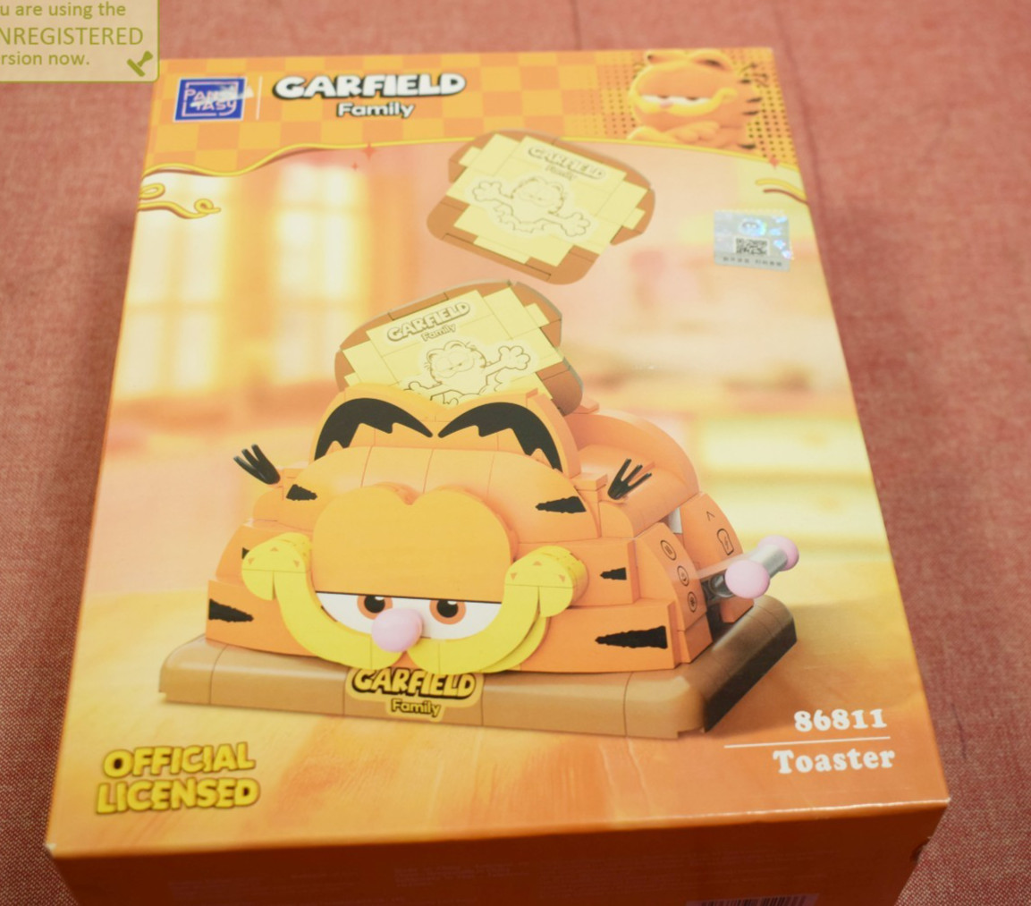 Pantasy Garfield Family Garfield Toaster Buildable Brick Block Set 86811 #