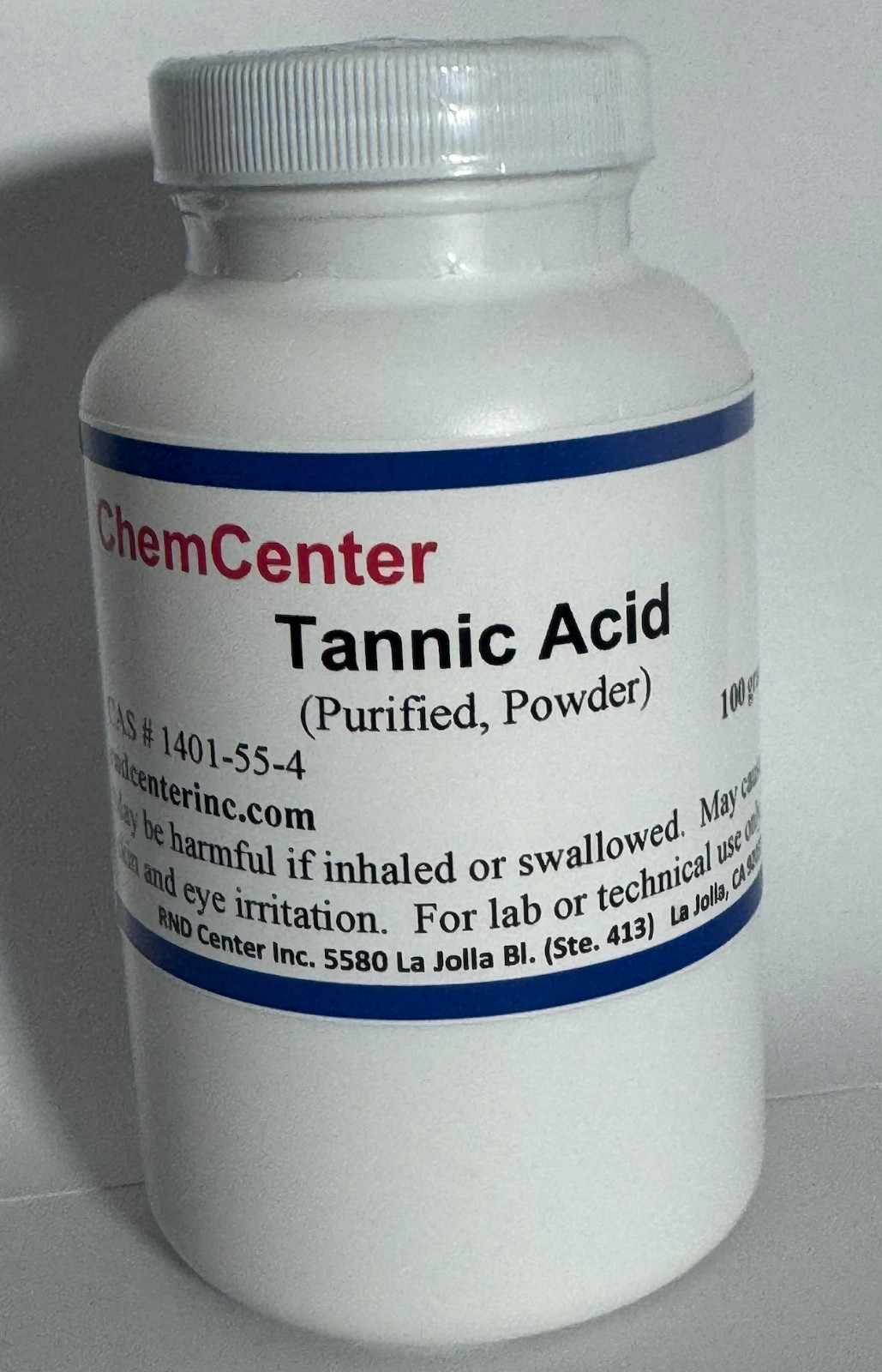 Tannic Acid, Purified Powder, 100 grams