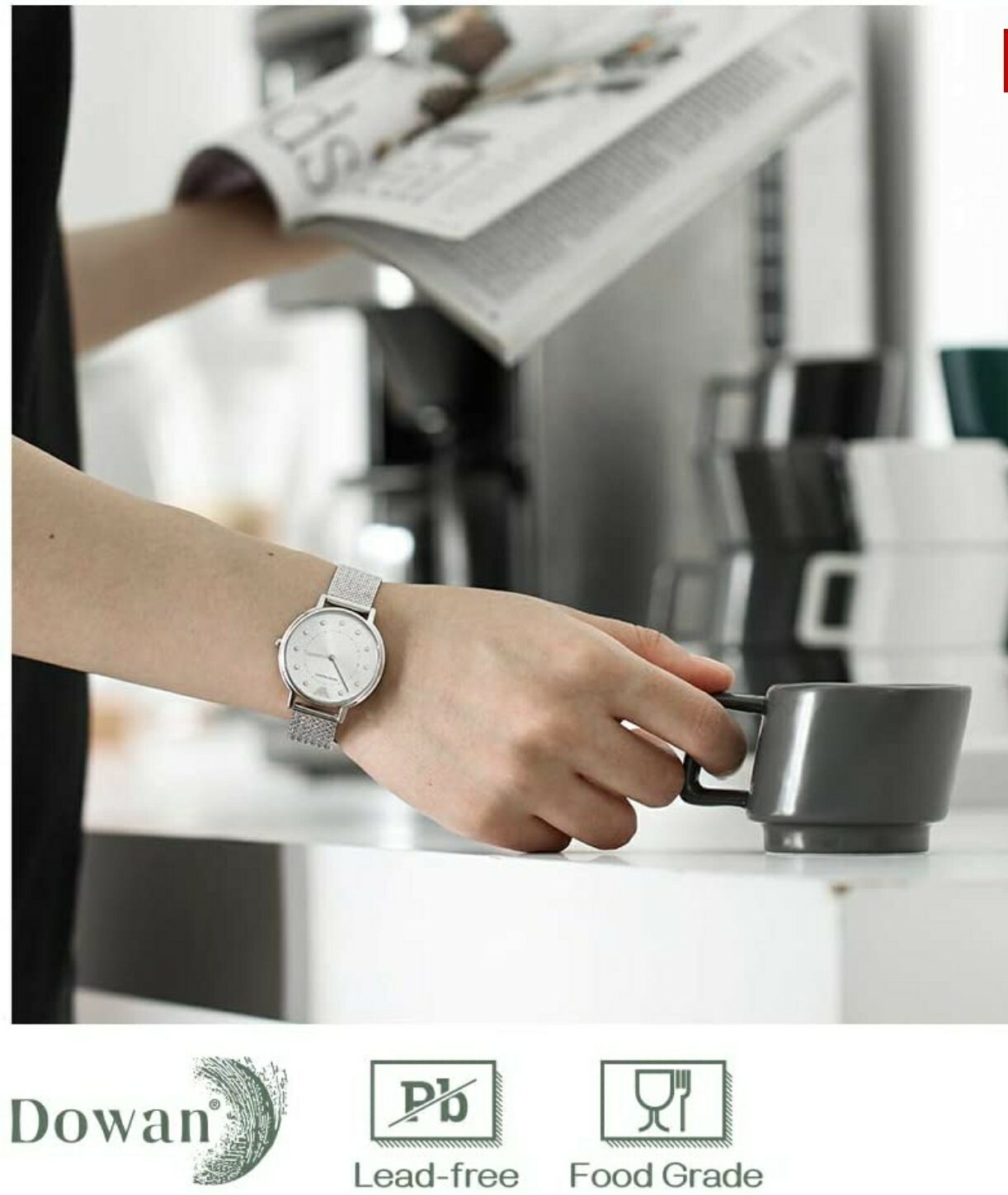 Ceramic Stackable Espresso Cups Set of 4 - 3 Oz Matte Green