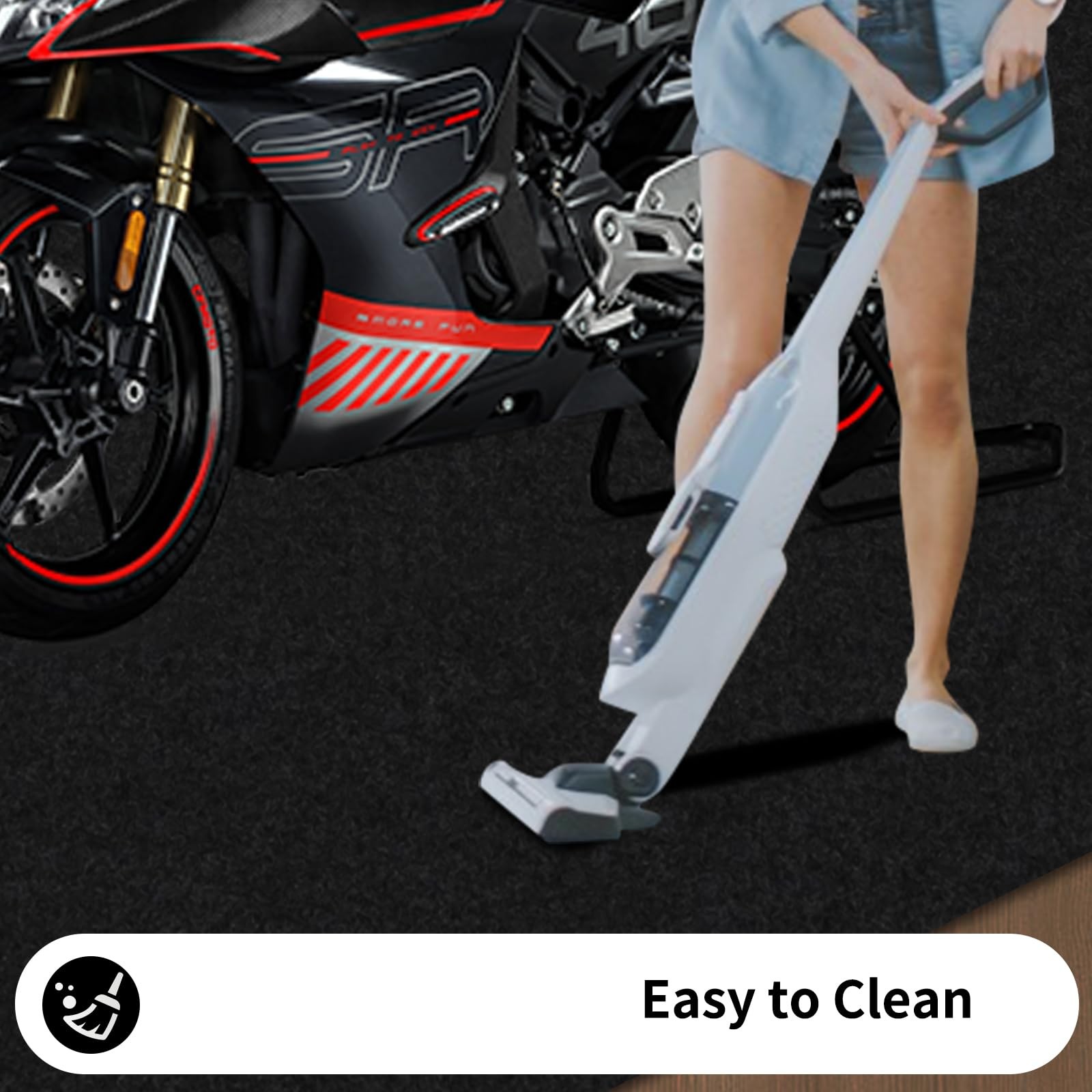 AAIN Oil Spill Mat (36" x 59"), Garage Floor Mat, Absorbent Oil Pad, Premium