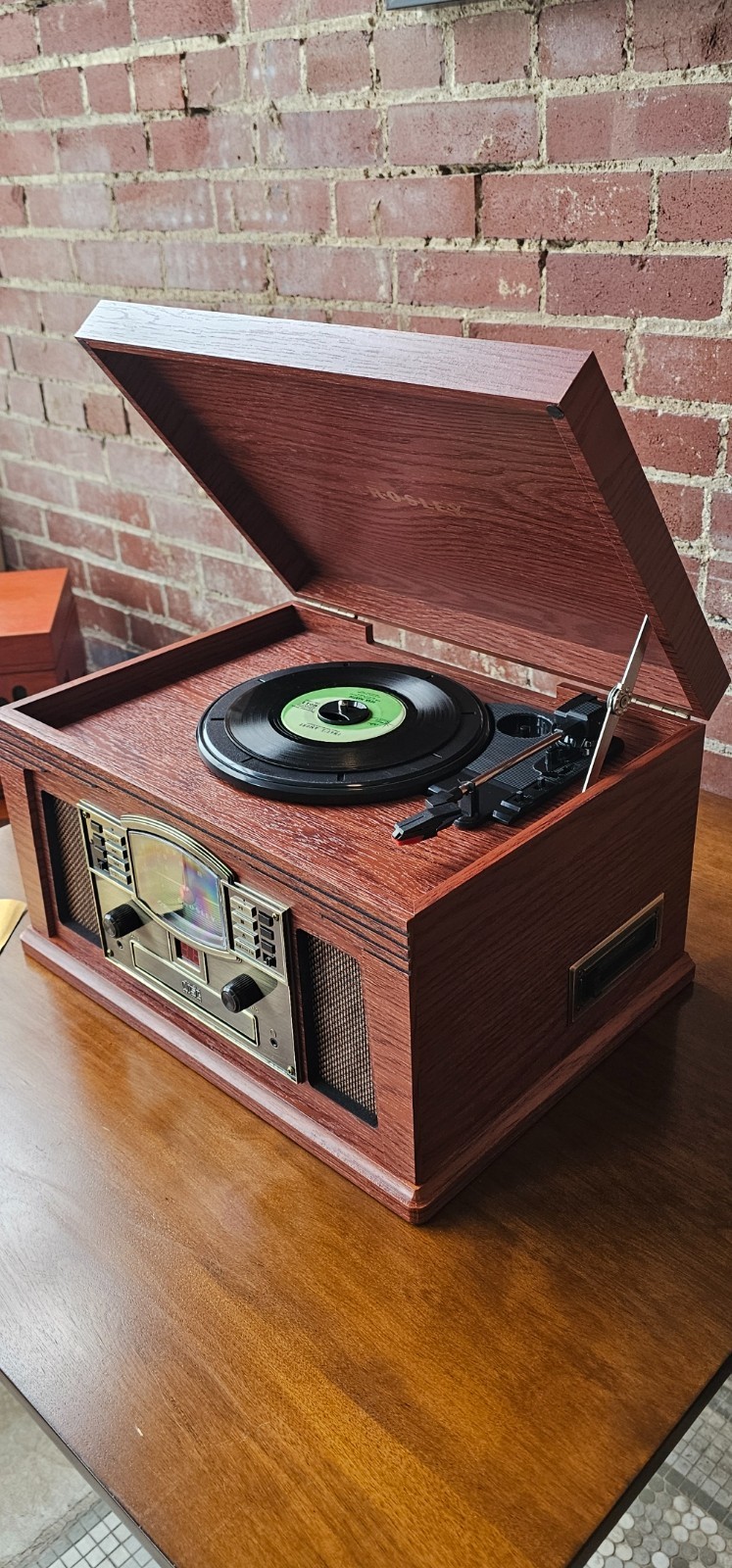 Crosley CR42D-PA Lancaster Turntable Bluetooth Record Player - Open Box Savings!