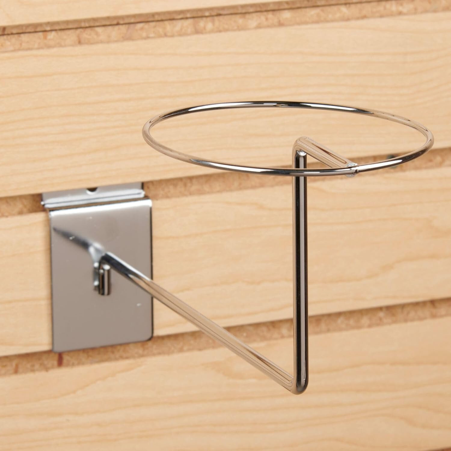 Slatwall Hat Set of 12 Racks Cap Slat Panels Chrome Display Hook Retail Store