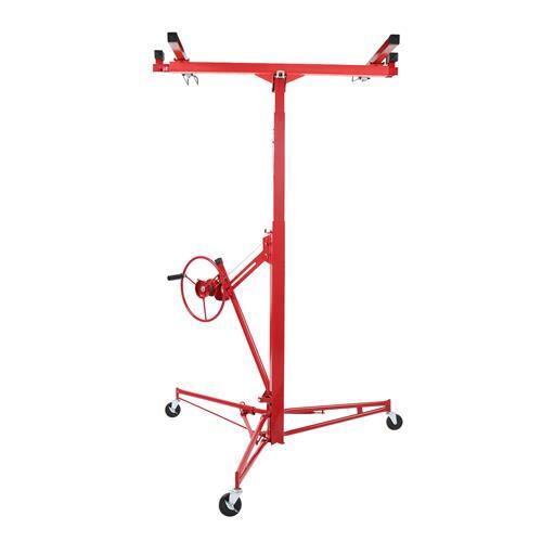 16FT Drywall Lifter Panel Hoist Jack Rolling Caster Construction Lockable 150lbs