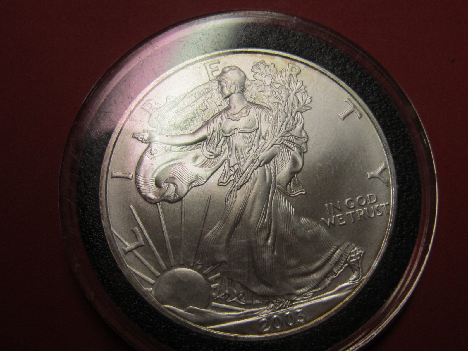2003 American Silver Eagle 1 Ounce Gem Brilliant Uncirculated Coin See Photos