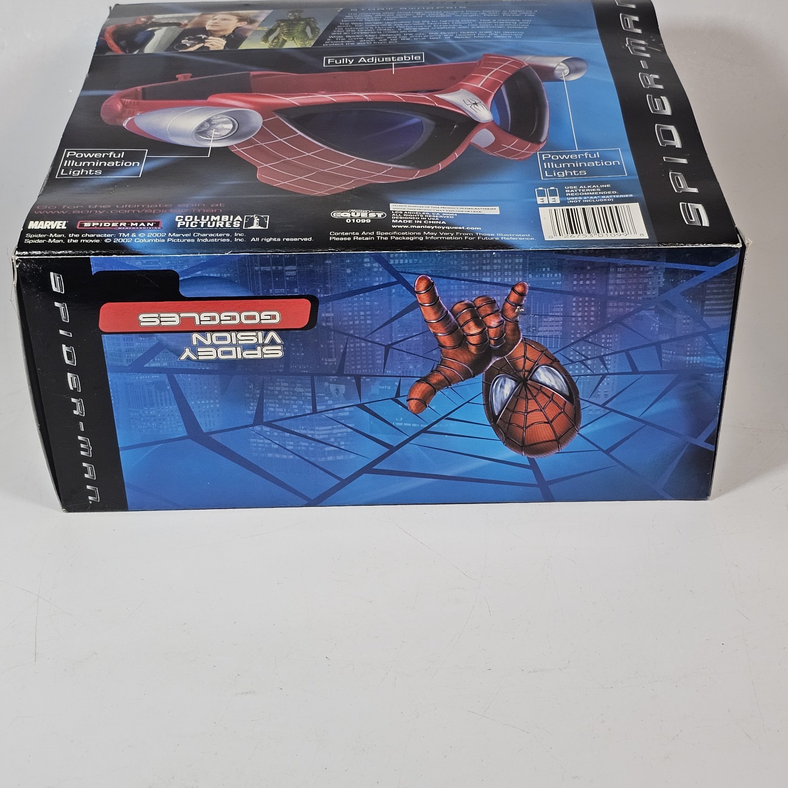 2002 Spider-Man Movie Spidey Vision Goggles Marvel Tobey Maguire NEW