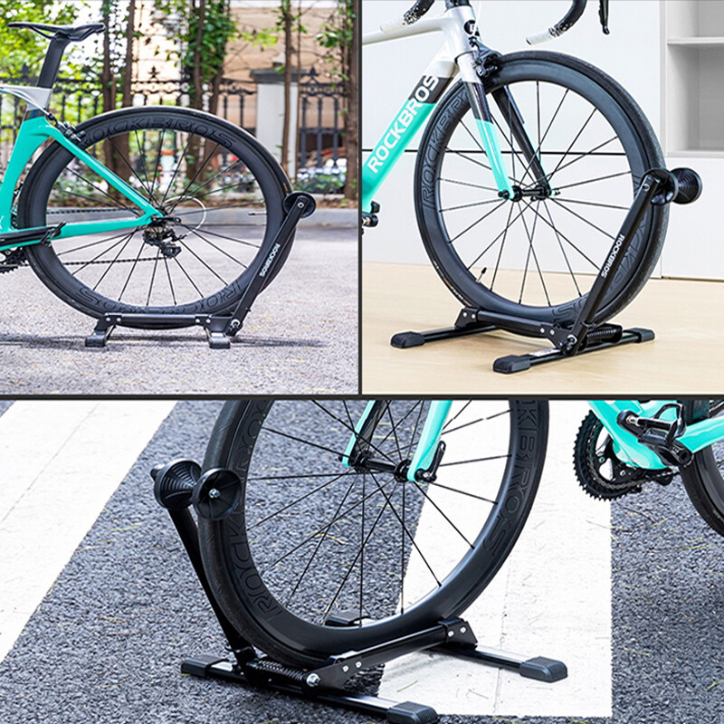 ROCKBROS Foldable Bike Parking Stand 20-29" Carbon Steel Floor Stand Rack