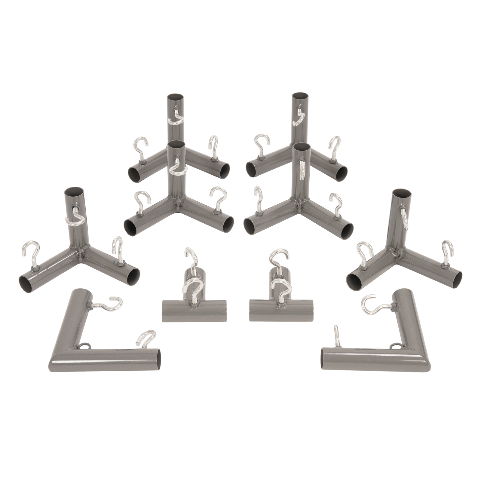 10 X 1" Golf Frame Corner Kit with Threaded Eye For DIY Outdoor Golf Cage Net