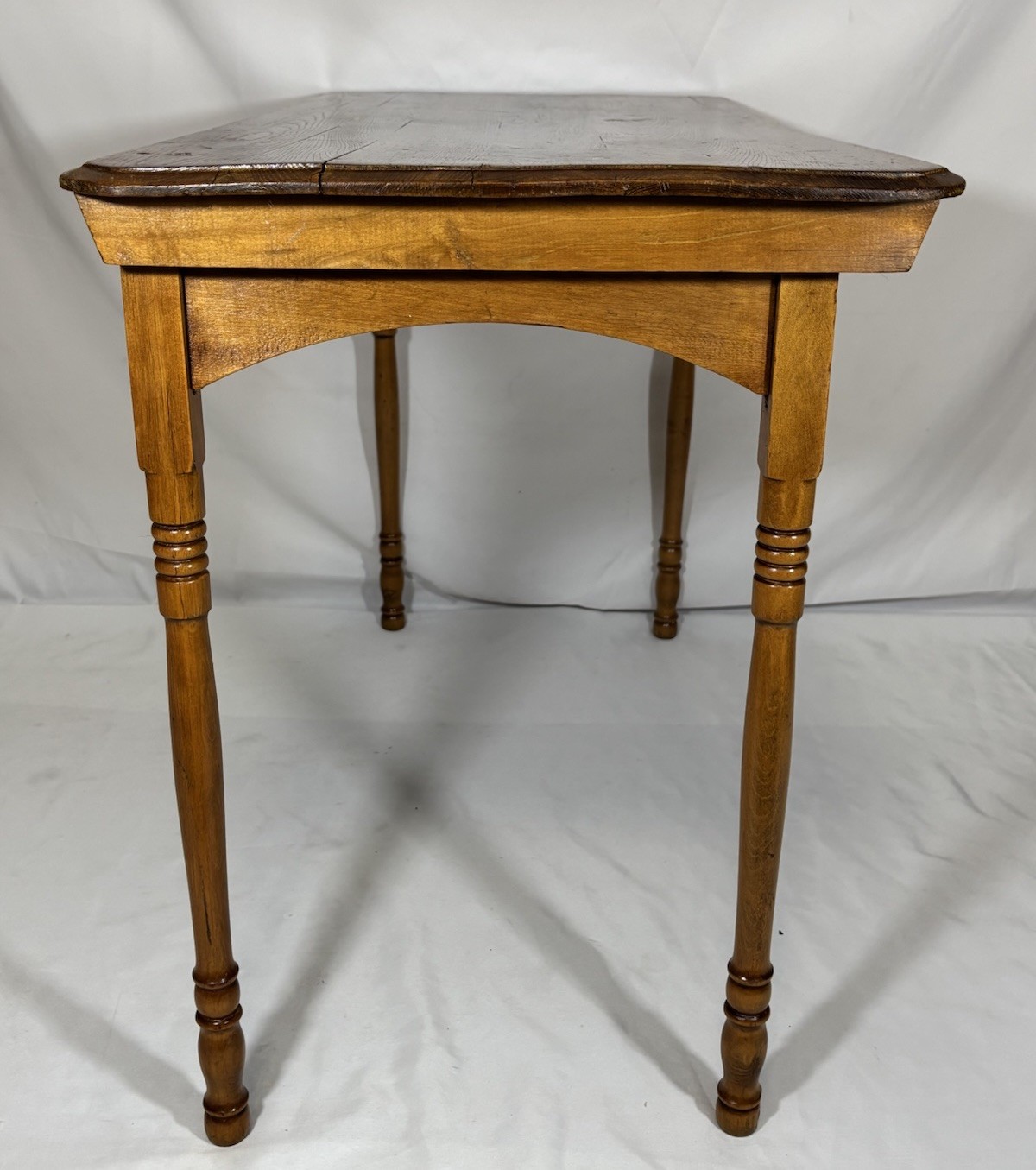 Antique Vintage Folding Wood Sewing Work Table w/ Ruler 35.75"x18" Child’s
